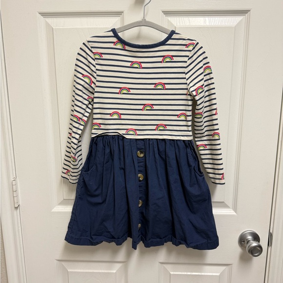 Mini Boden Other - Mini Boden Striped Rainbow Dress